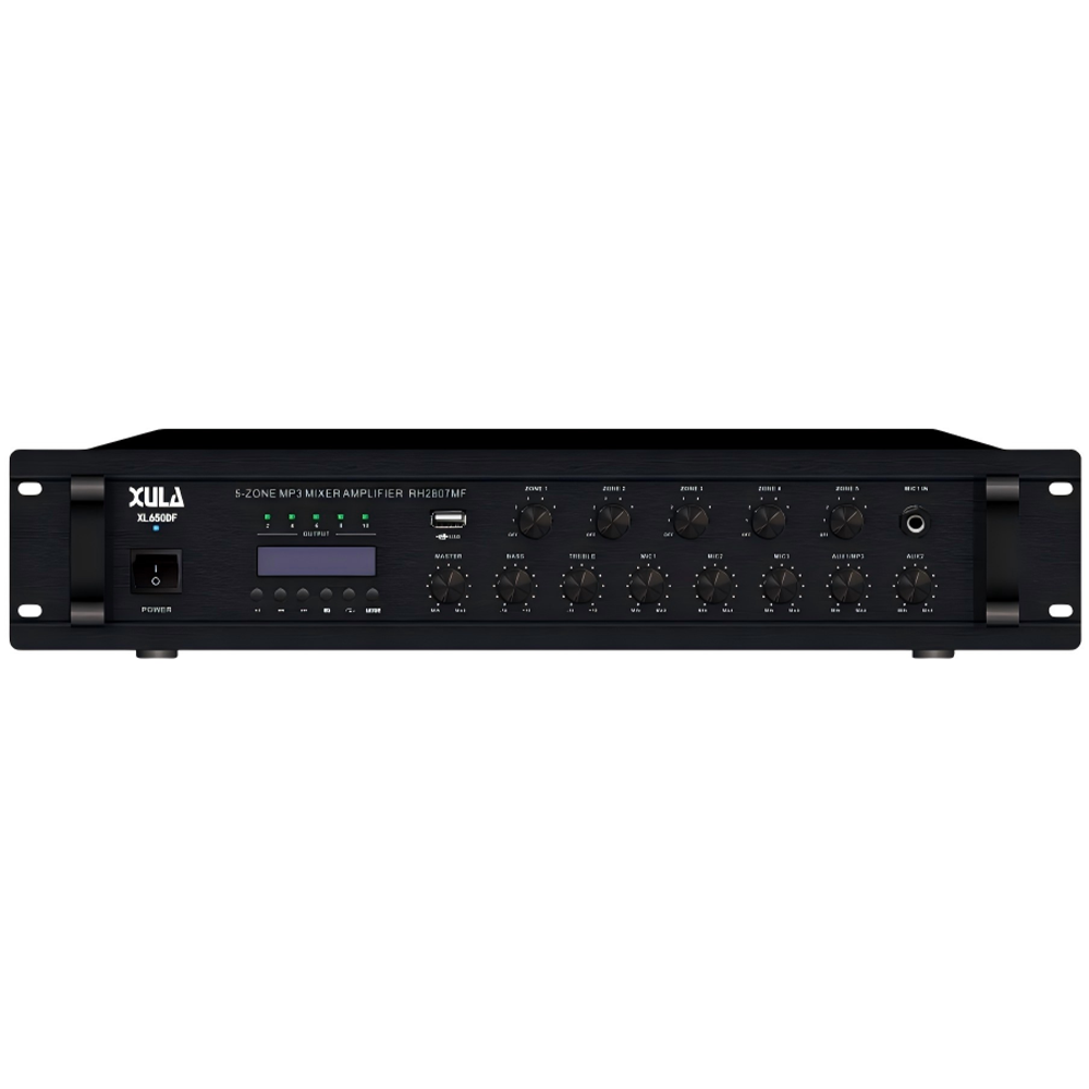 XULA/迅莱 XL650DF  650W5分区MP3音量独立可调功放