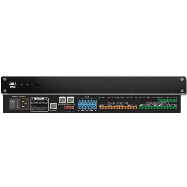 XULA/迅莱 DT128 12/8模拟8/8Dante数字音频处理器