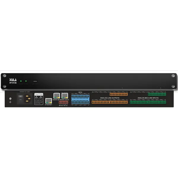 XULA/迅莱 DT1212A 12/12模拟8/8Dante数字音频处理器