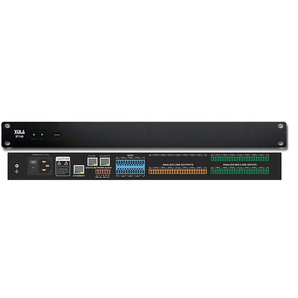 XULA/迅莱 DT168 16/8模拟16/16Dante数字音频处理器