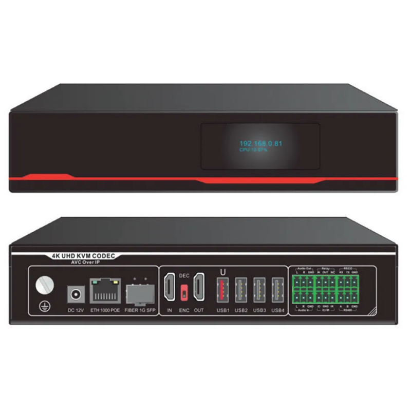 XULA DVCS3000-U 高清4K@60分布式KVM编解码一体机